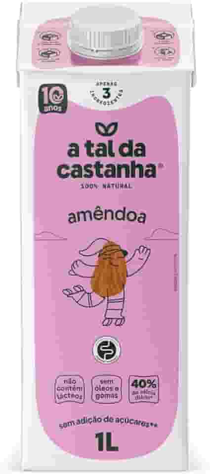 A Tal Da Castanha Bebida Vegetal Amêndoa, 1L