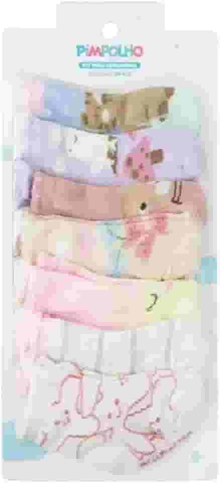 Kit 7 Meias Bebê Semaninha Pimpolho Unissex | 0 a 15 Meses | Conforto, Estilo e Qualidade para os Pequenos