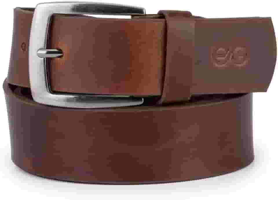 Cinto Casual Masculino Fivela Metal Maciço Couro Legítimo