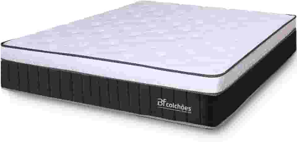 Colchão King Molas Ensacadas Intermediário Firme de Pillow Espuma D45 193x203X26 BF Colchões