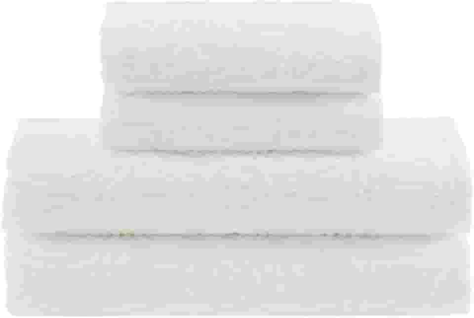 Buddemeyer Jogo de Toalhas Florentina Banho Branco 4 peças