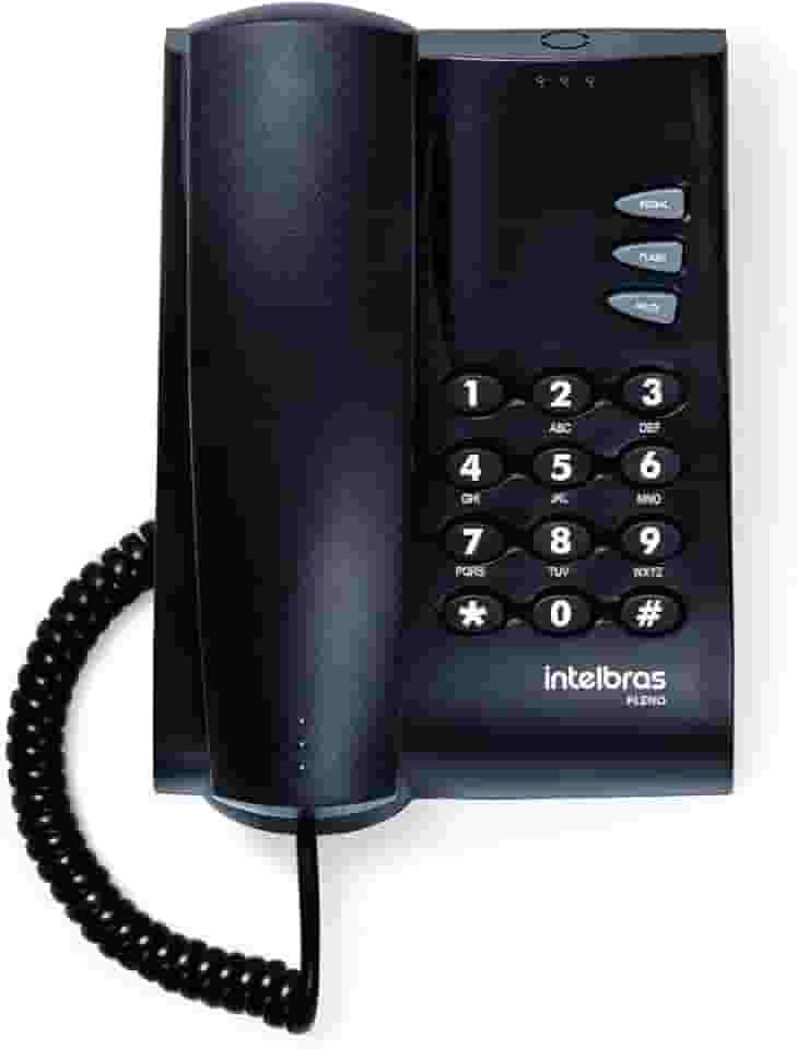 Telefone com fio Pleno Preto Intelbras