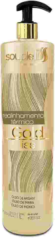 Escova Progressiva Gold Liss Soupleliss - Realinhamento dos fios - 1L