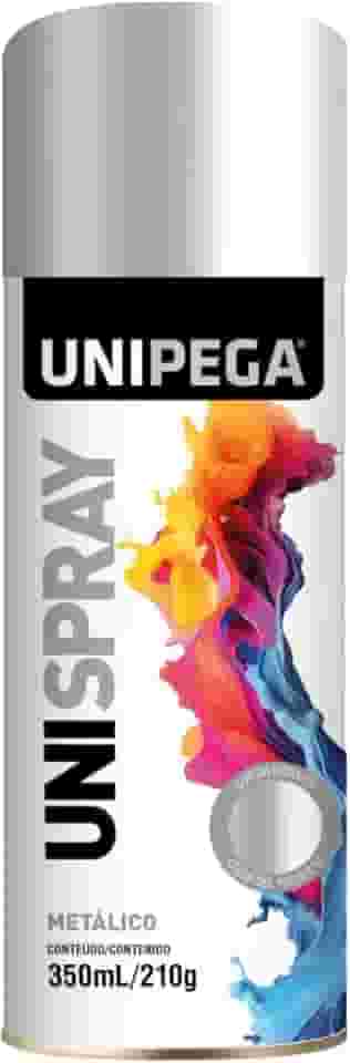 UNIPEGA TINTA SPRAY METALICA PRATA 350ML/210G