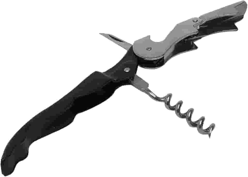 WOLFF - Saca-Rolhas de Inox 2 Estágios 13cm x 2cm - Preto