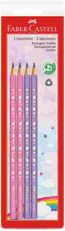 Faber-Castell SM/935UNI Unicórnio, EcoLápis Grafite, Kit com 4 lápis