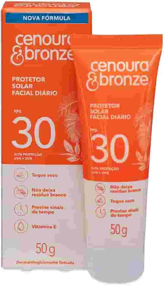 Protetor Solar Facial Diário FPS 30 Cenoura & Bronze 50g