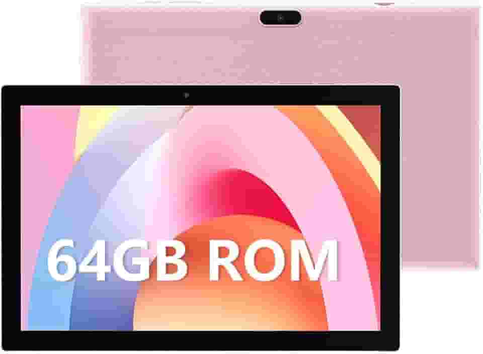 Tablet de 64 GB, tablet de 10 polegadas, tablets Android, bateria de 6000 mAh, tela sensível ao toque HD, tela sensível ao toque, tablet, computador 2 MP + 8 MP, câmeras duplas WiFi BT Google Play