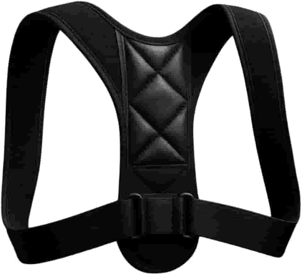 Corretor Postural Premium Ajustável Unissex - Alívio de Dores, Melhora da Postura, Invisível sob a Roupa, Tamanhos P ao G - Ideal para Trabalho, Estudo e Esportes