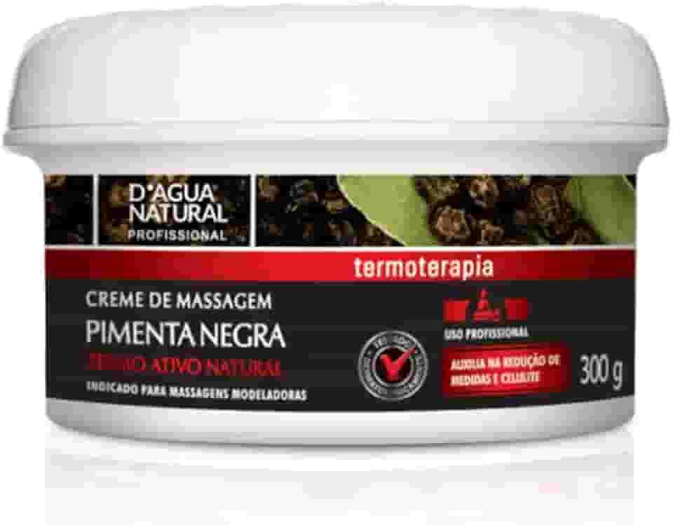 D'AGUA NATURAL Creme De Massagem Pimenta Negra D'Agua Natural 300 G