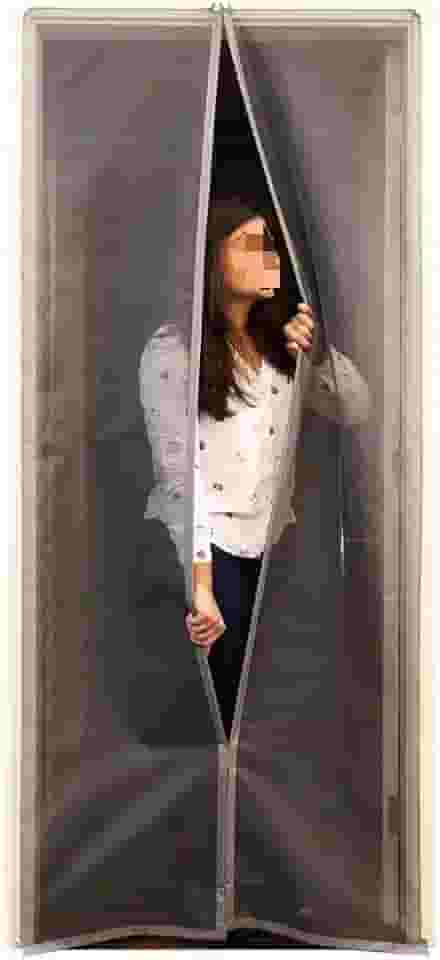 Cortina Mosquiteira Magnética - Kit 110 X 230cm (branco)