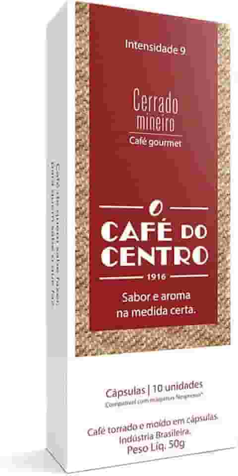 Cápsula de Café Residencial marca Café Centro blend Cerrado Mineiro Contendo 10 unidades de cápsulas Cápsul Torrado E Moido Cx 10U 5G
