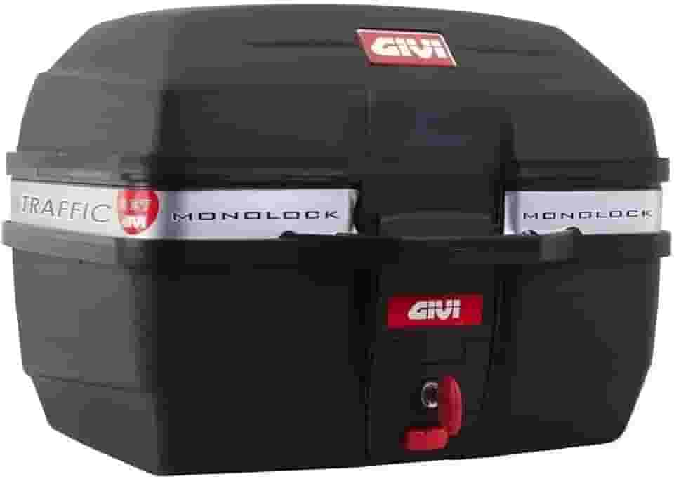 Baú Bauleto Moto 27 L Givi E27m Monolock Traffic Preto