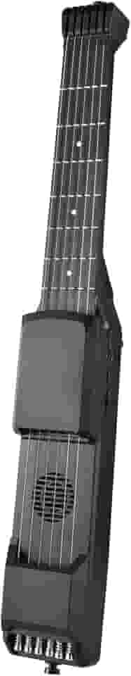 Guitarra Elétrica Inteligente 7 Tronts Guitarra de Viagem Portátil com Função MIDI Sintonizador Digital Metrônomo Digital Capo para Iniciantes Viagem Preto 20,8 Polegadas