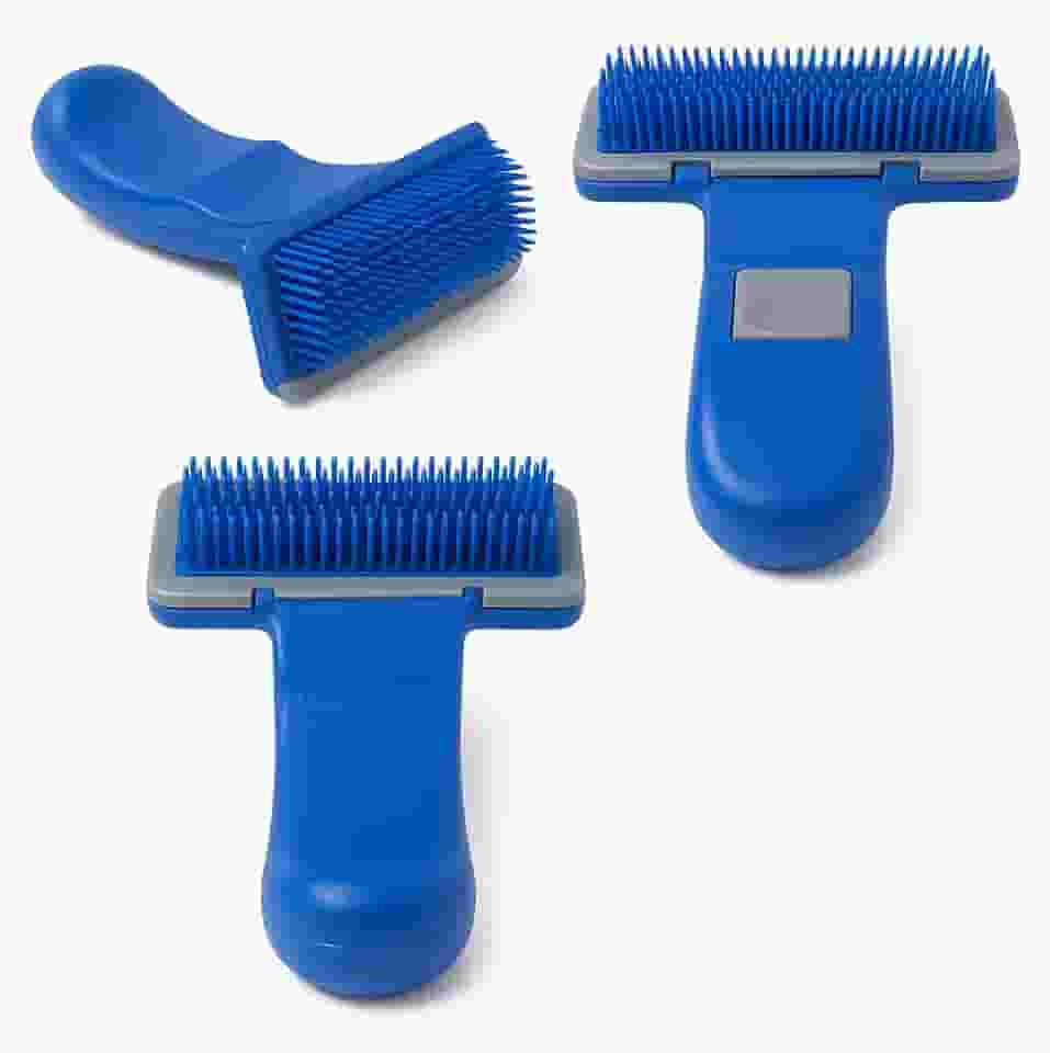 Escova Rasqueadeira Automática para Cães e Gatos, 15cm, Remove Pelos Mortos, Ideal para Pelos Curtos e Longos