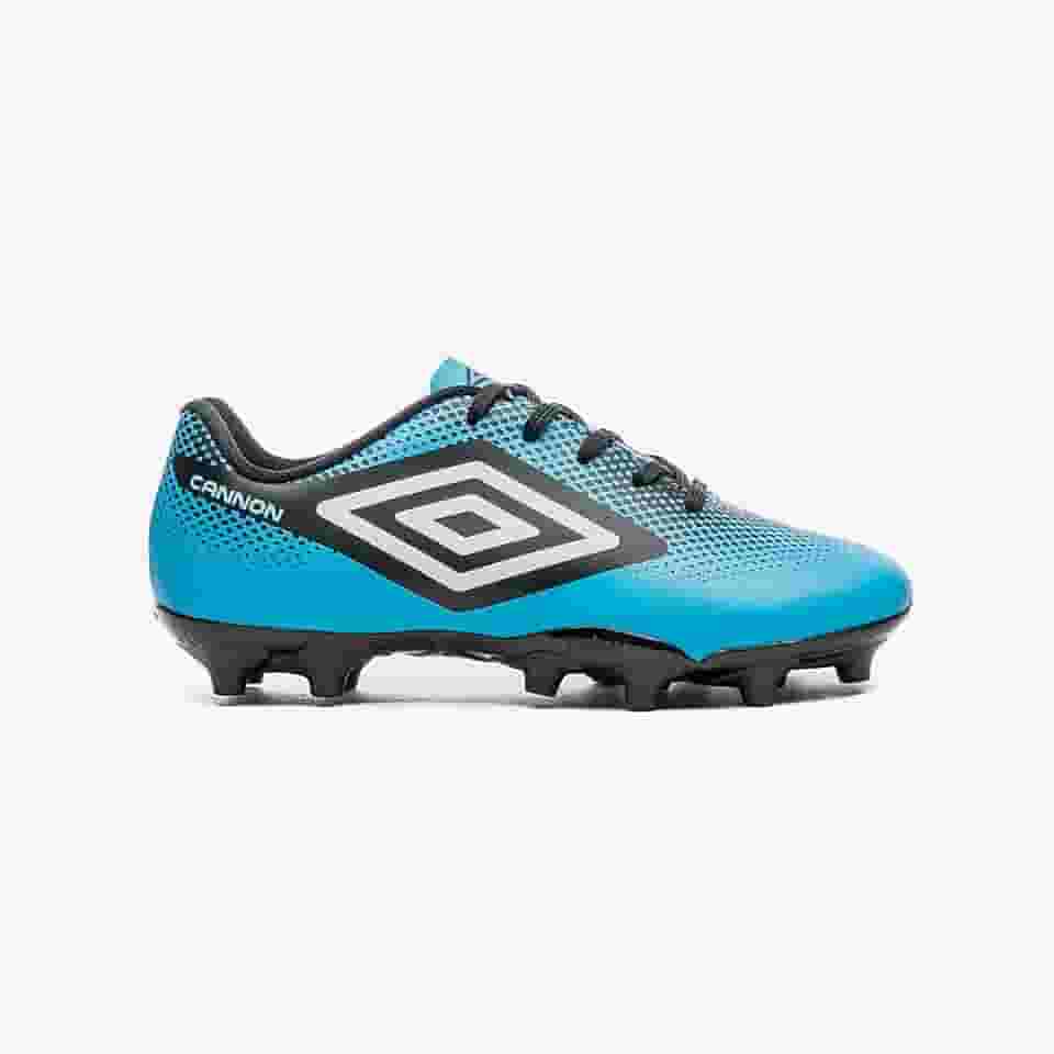 Chuteira Campo Umbro Cannon Jr,Azul/Preto/Branco,28