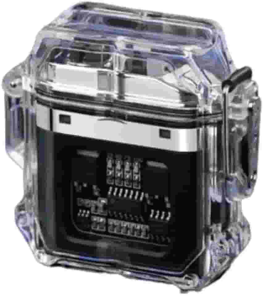 Isqueiro Recarregável Tipo C com Cordão A Prova D´agua Feito de Plasma Portátil Bivolt Acendedor de Arco Duplo Elétrico a Prova de Vento Ar Livre Ideal Para Acampamentos Linha PREMIUM SYANG (PRETO)