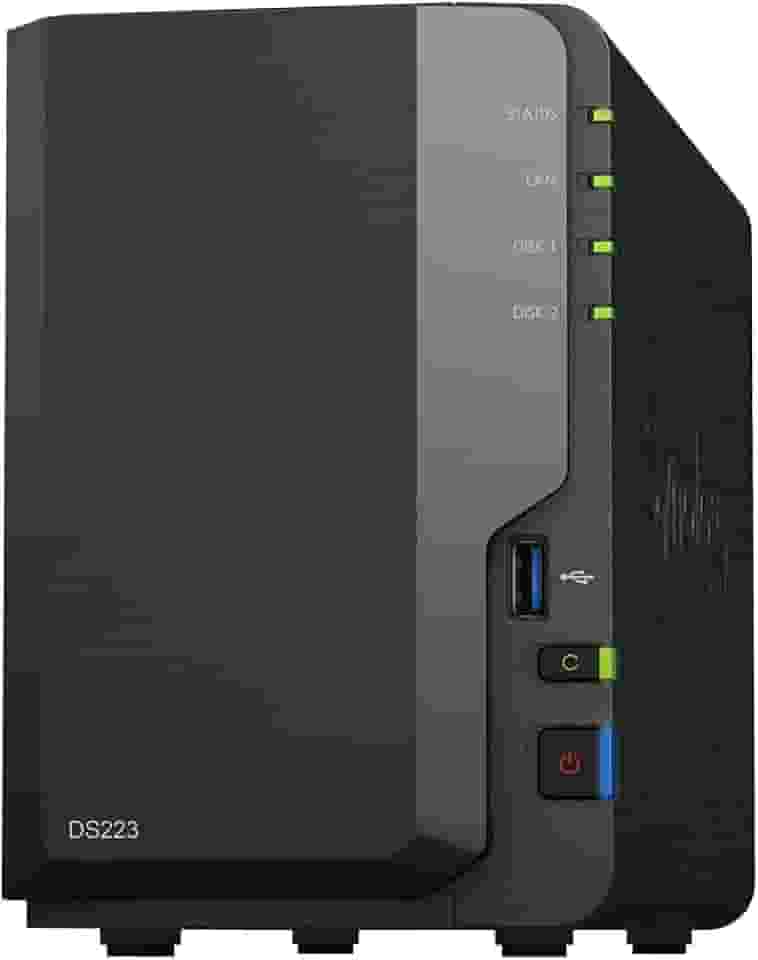 Synology NAS DS223 de 2 compartimentos (sem disco)