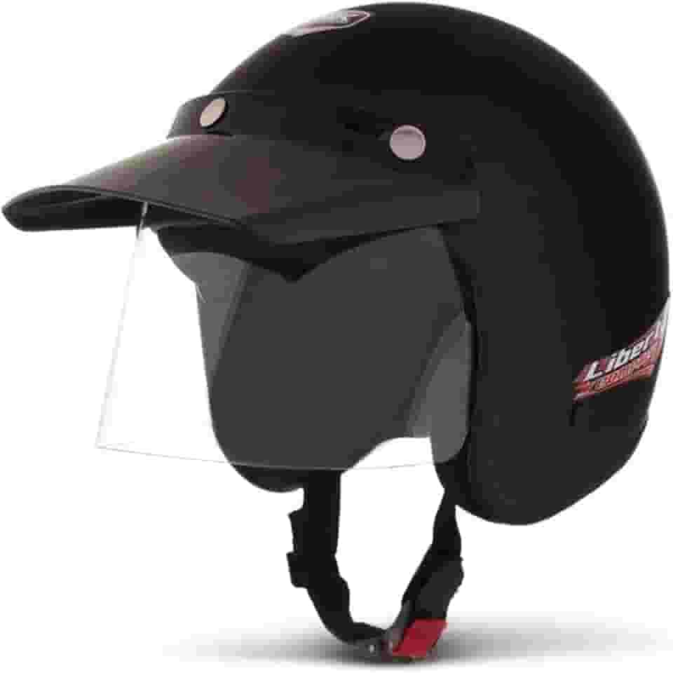CAPACETE ABERTO PRO TORK LIBERTY COMPACT SOLID PRETO FOSCO TAM. 58