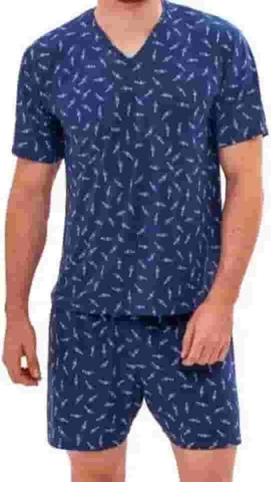 Pijama Masculino Malha Fria Liganete Confortável Estampado