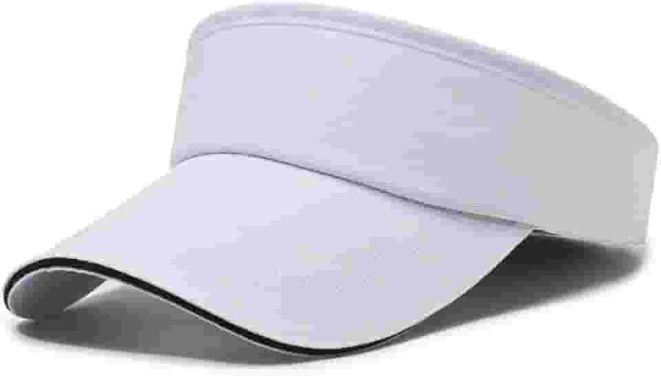 Boné esportivo ajustável de golfe e tênis respirável boné unissex para atletismo ao ar livre (branco)