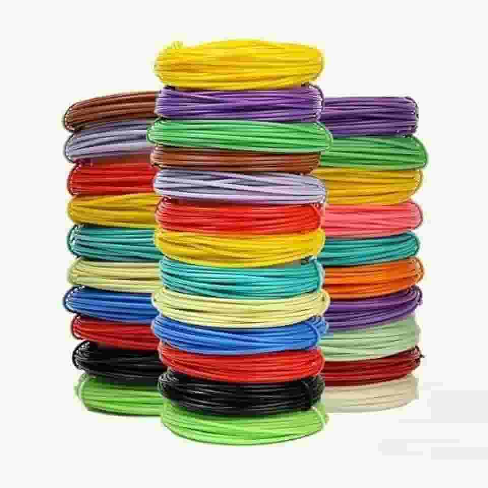 SAMDAVI Filamento ABS Premium para Caneta 3D, 10 Cores Sortidas, 1.75mm, 100 Metros Total, Compatível com Impressoras 3D, para Modelagem e Artesanato