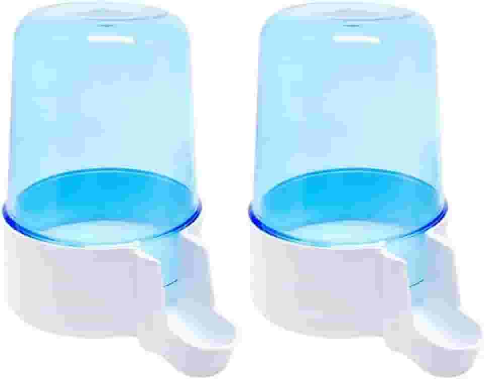 2 Bebedouro Automático 300ml Malha Larga Para Aves e Calopsitas