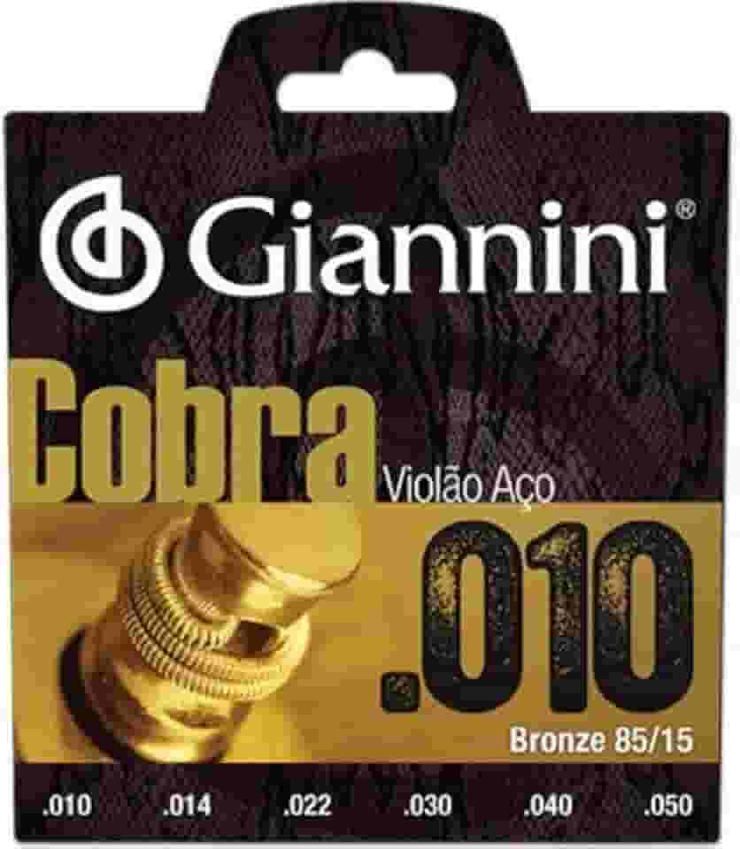 Encordoamento Giannini Violã Aço Serie Cobra 010 85/15 + Nf