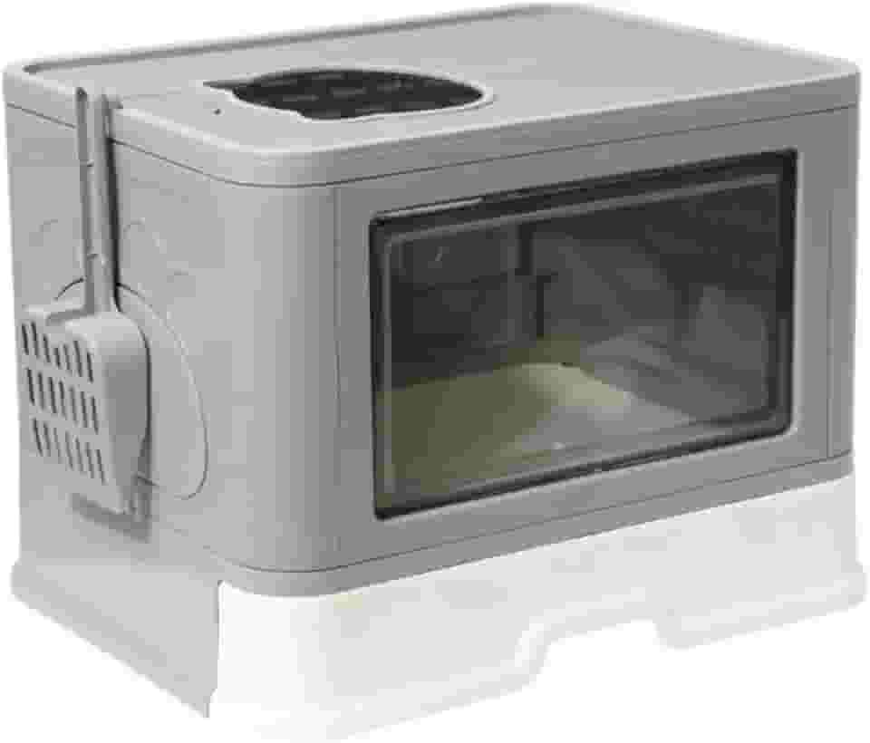 Banheiro Gato Premium Fechado Anti Odor Com Pá Coçador Luxo Caixa De Areia Gatos Fechada Bandeja Sanitária