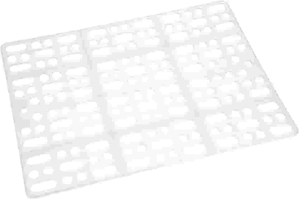 HEEPDD Tapete para gaiola de coelho, tapete de plástico fácil de limpar para pés de animais de estimação, almofada durável para coelho, porquinho-da-índia, hamster, ratos e outros roedores. (branco) camas