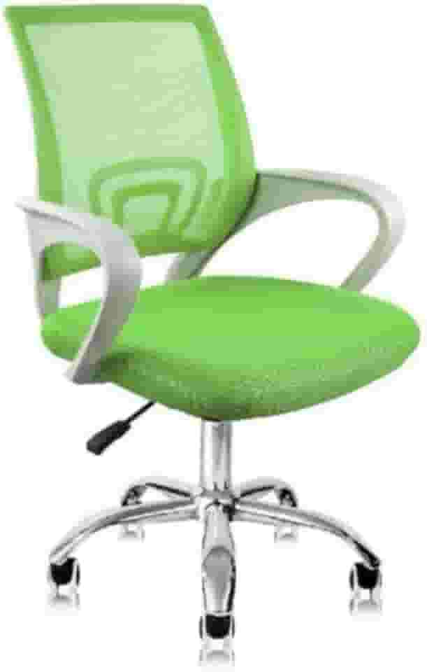 Cadeira de Escritório Secretária Base Cromada com Rodinha Fortt Lisboa Verde - CSF02-VD (Verde)