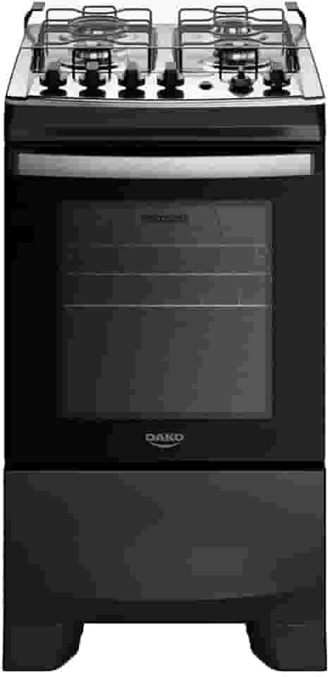 Fogão 4 Bocas Dako Supreme Mesa de Inox e Timer Bivolt