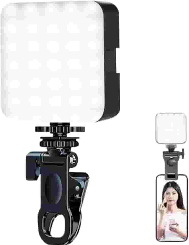 Iluminação Vídeo Selfie Luz de Preenchimento LED 6000K com Clipe Ajustável para Fotos TikTok Youtube Ring Light Celular Notebook Computador Tablet 49 LEDS
