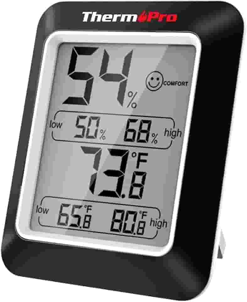 Termômetro e Higrômetro TP50W Monitor Temperatura e Umidade, Alta Precisão, Ideal para Casa, Escritório, Estufa e Outras Aplicações