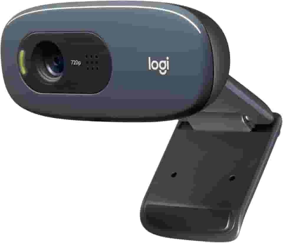 Webcam HD Logitech C270 com Microfone Embutido e 3 MP para Chamadas e Gravações em Vídeo Widescreen
