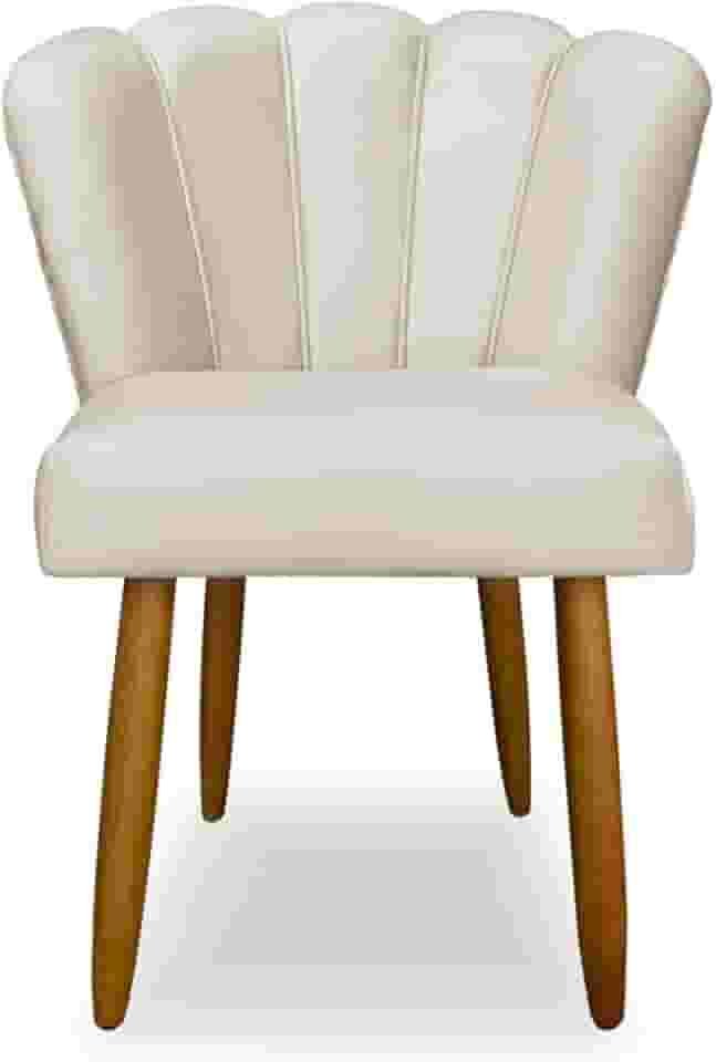 Cadeira Pétala Bege Sala de Estar, Penteadeira E Salão Liberty Móveis