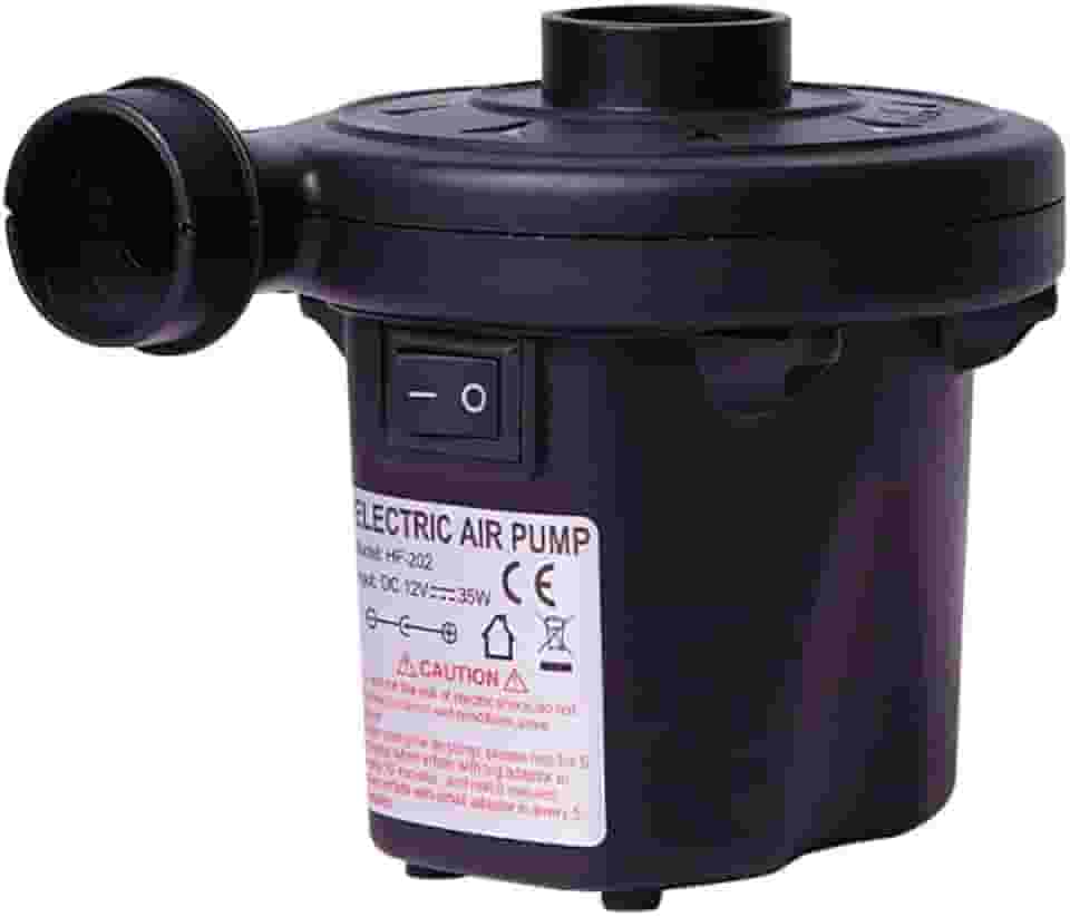 Bomba Inflador Elétrico Bask para inflar e desinflar colchões, boias, piscinas, balões de festas e brinquedos infláveis. Bivolt (110V/220V) rápida e eficiente ideal para viagens e acampamentos