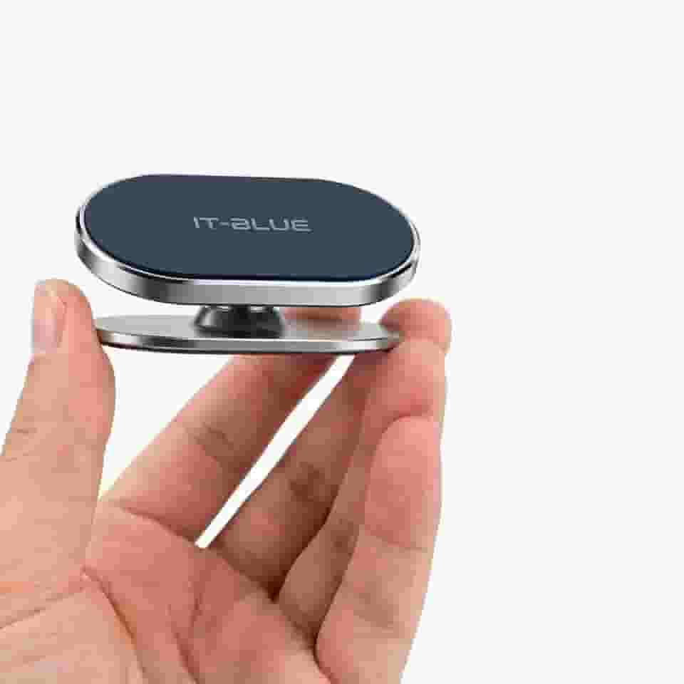 Suporte Magnético Celular Veicular 360° para Painel de Carro, Mini Base Adesiva 3M Forte, Imã Super Potente Universal para iPhone, Samsung, Xiaomi, Motorola e GPS - Design Discreto e Premium