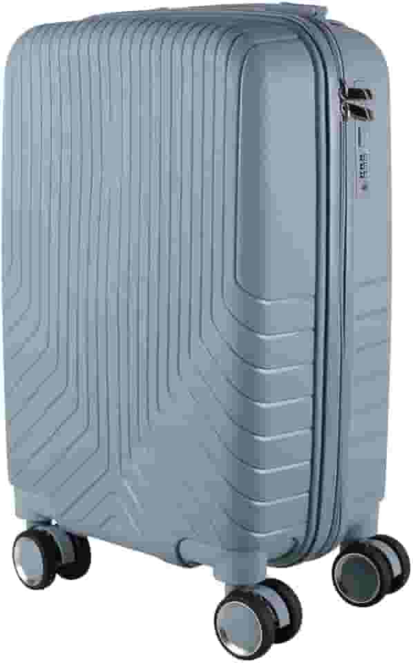 Mala de bordo em Polipropileno 4 rodas 360º - AeroMalas Sérvia (Azul Claro)