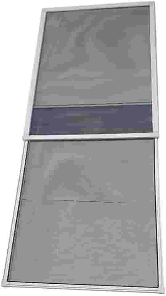 Tela Mosquiteira Regulável Para Portas E Janelas 70cm até 130cm Alumínio Reforçado (Branco)