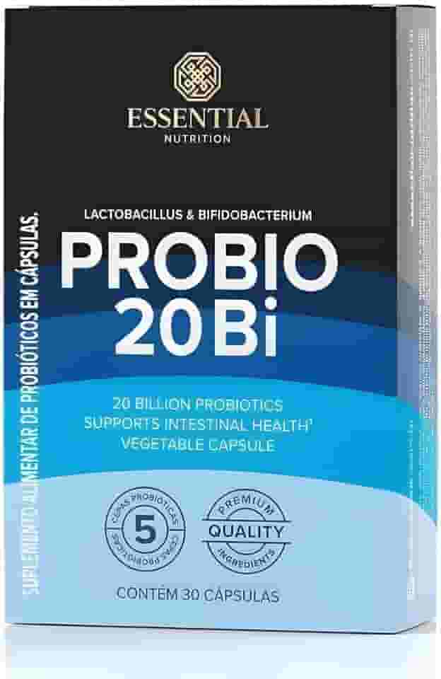 Probio 20Bi Essential Nutrition – Blend de Probióticos 20 Bilhões (30 Cápsulas) Saúde Intestinal e Imunidade