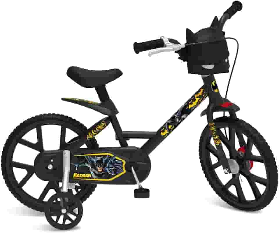 Bicicleta Aro 14 Batman Preta Bandeirante