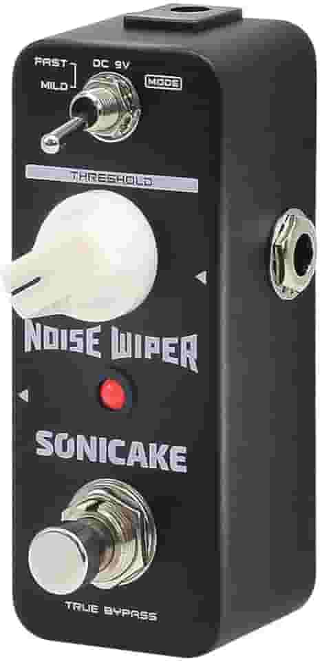 SONICAKE Pedal de efeitos Noise Gate Pedal supressor de pedal de guitarra limpador de ruído Pedal de efeitos de guitarra 2 modos True Bypass