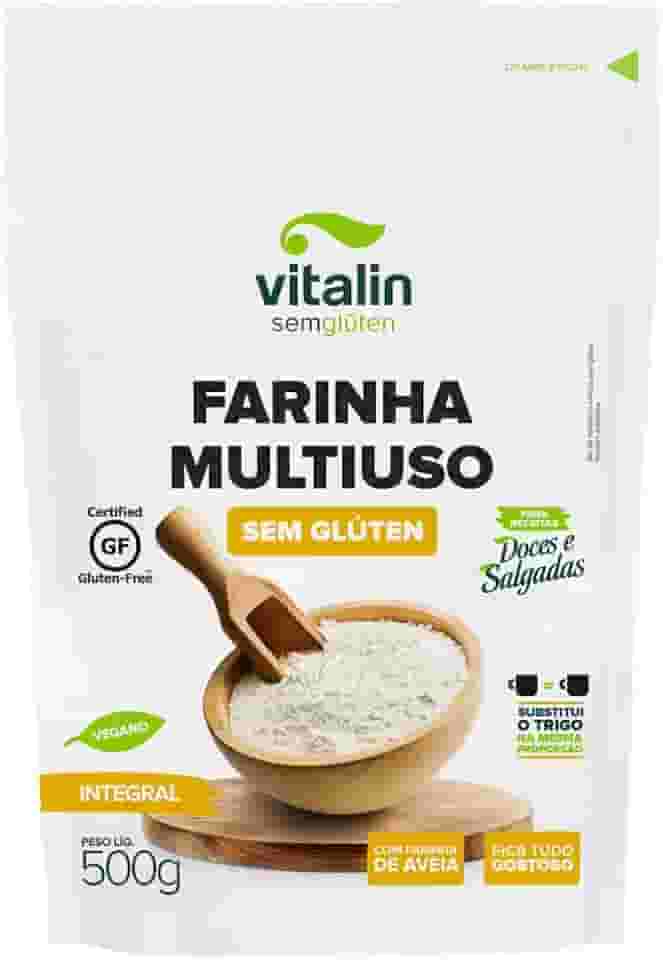 Vitalin Farinha Multiuso Integral Sem Glúten 500G