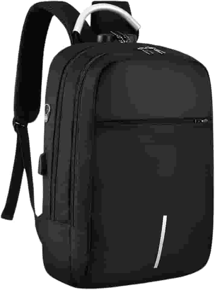 Mochila Executiva Impermeável Usb Senha Resistente Compacta (Preto)