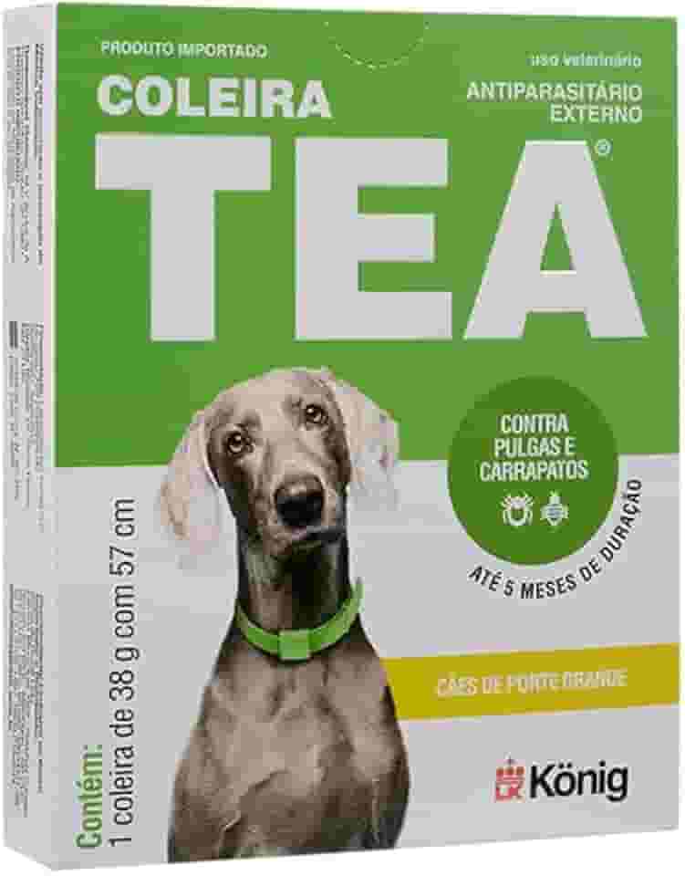 KONIG Coleira Tea 38G - Antipulgas E Carrapatos Para Cães - Grande Porte