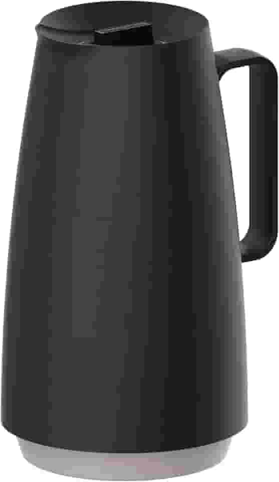 Bule Térmico Tramontina Exata em Plástico Preto com Ampola de Vidro 500 ml