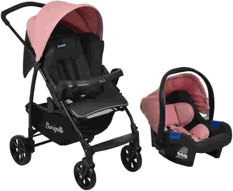 Burigotto Carrinho de Bebê com Bebê Conforto Ecco, Rosa
