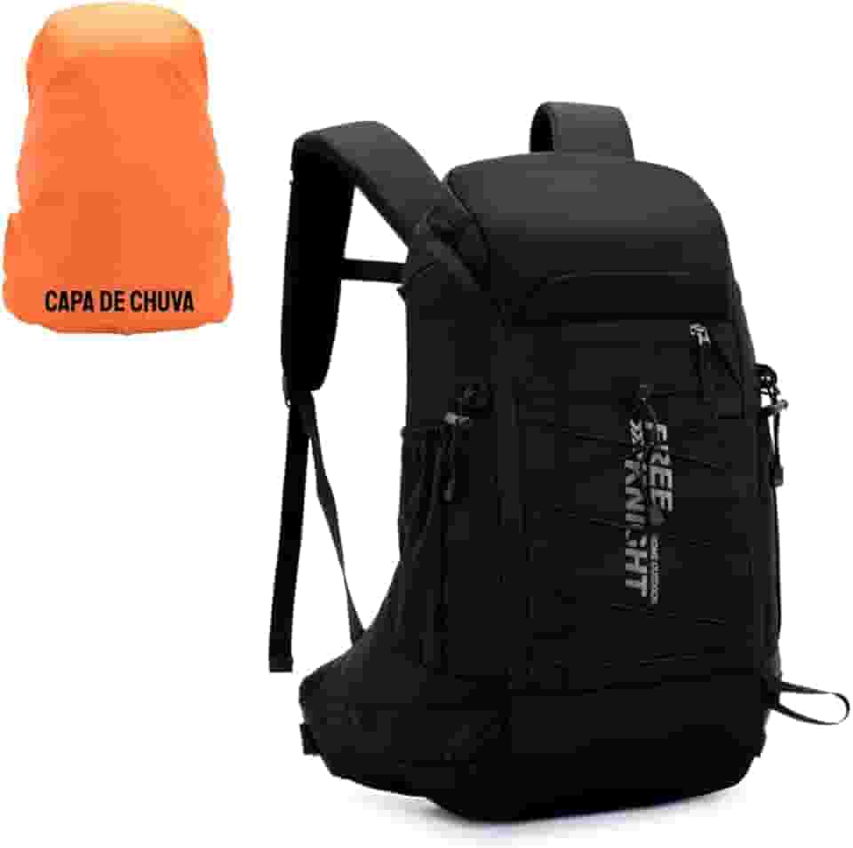 TOKSHOP Mochila Resistente 30 Litros Camping Viagem Trilha com Capa de Chuva Impermeável