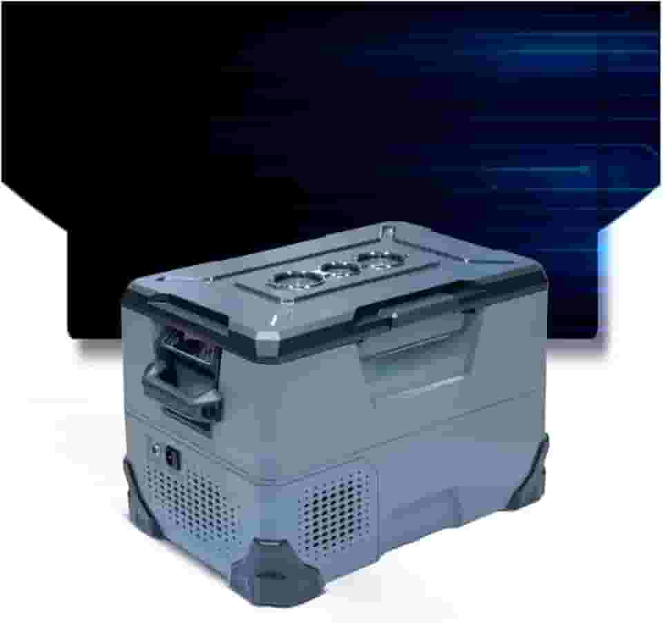 Geladeira Portátil Maxiclima Xforce - Refrigeração Eficiente Quadrivolt - Design Premium (Cinza, 46L)